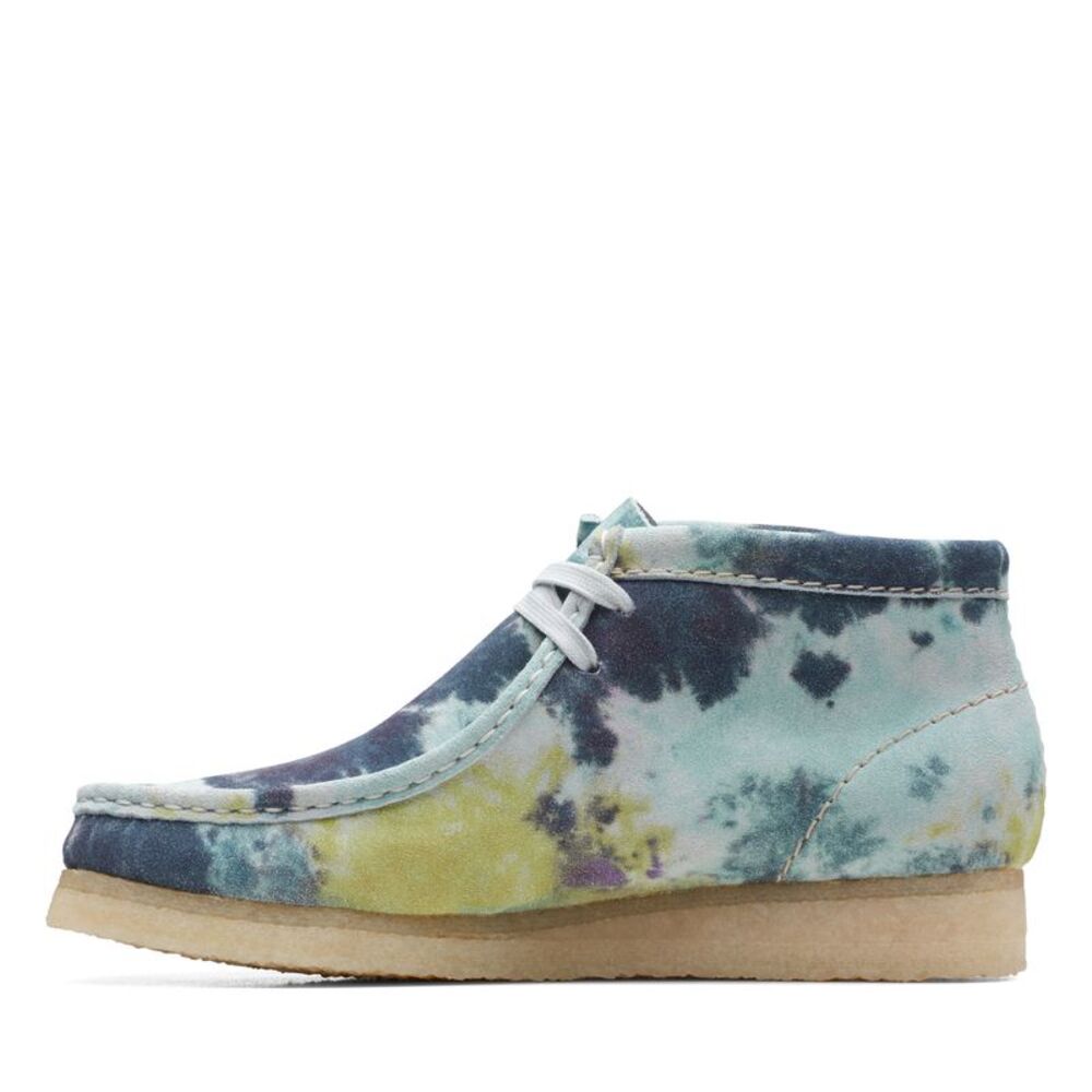 Clarks Womens Wallabee Boot Blue Boots (NWT) - Picture 5 of 6